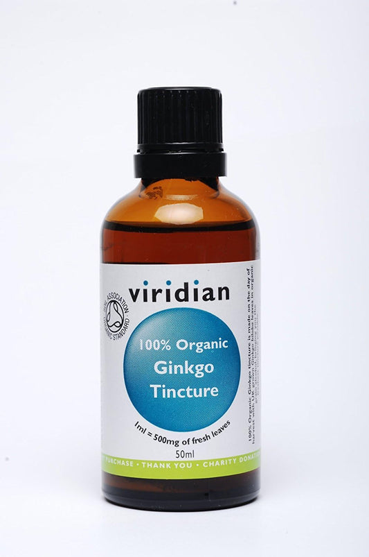 Viridian -100% Organic Ginkgo Biloba Tincture 50Ml