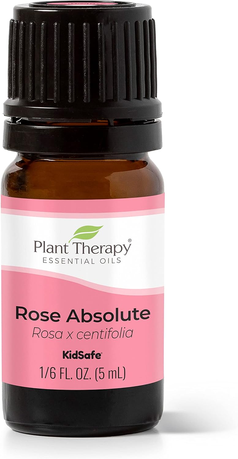 Plant Therapy Rose Absolute Essential Oil 100% Pure, Undiluted, Natural Aromatherapy, Therapeutic Grade 5 Ml (1/6 Oz)