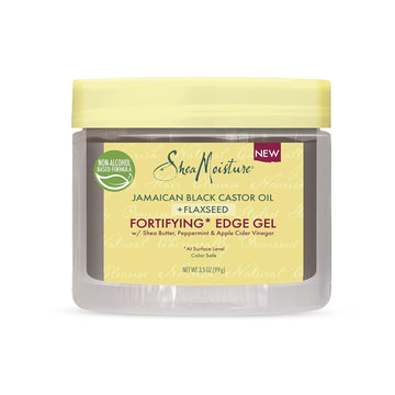 Sheamoisture Styling Black Edge Control Gel For Curly Hair Jamaican Black Castor Oil And Flaxseed Paraben-Free Anti-Frizz Hair Gel 3.5 Oz