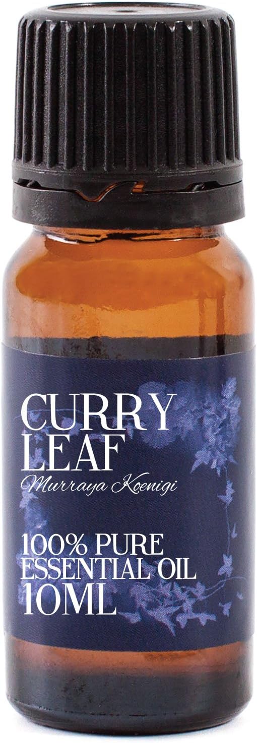 Mystic Moments | Curry Leaf Essential Oil 10ml - Pure & Natural oil for Diffusers, Aromatherapy & Massage Blends Vegan GMO Free : Amazon.co.uk: Health & Personal Care