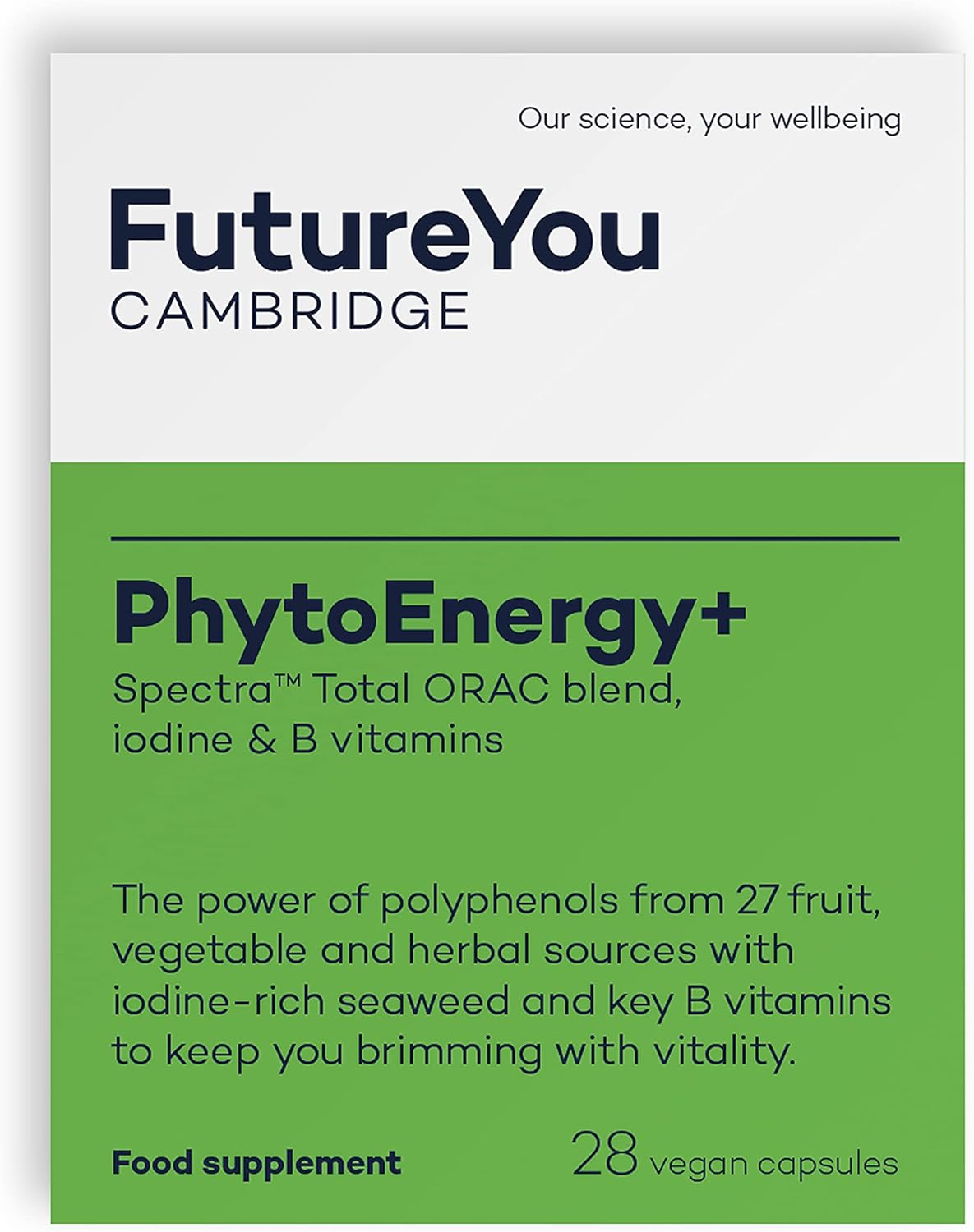 Phytoenergy+ Multivitamins Nutritional Supplements – Vitamin B2 And Iodine Supplement – 28 Day Supply – Capsules To Support Fatigue And Tiredness – Food Supplements By Futureyou Cambridge