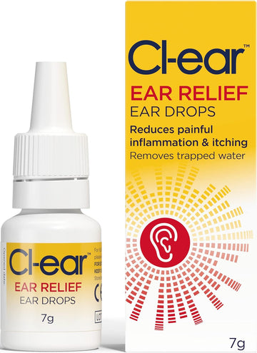 Cl-Ear Ear Relief Ear Drops - Easy Squeeze Bottle For Itchy Ear Soothing, Trapped Water, Swimmer'S Ear, Outer Ear Ache, Blocked Ear Solution - Expert Ear Care, Audiologist Recommended - 14G (2 Pack)
