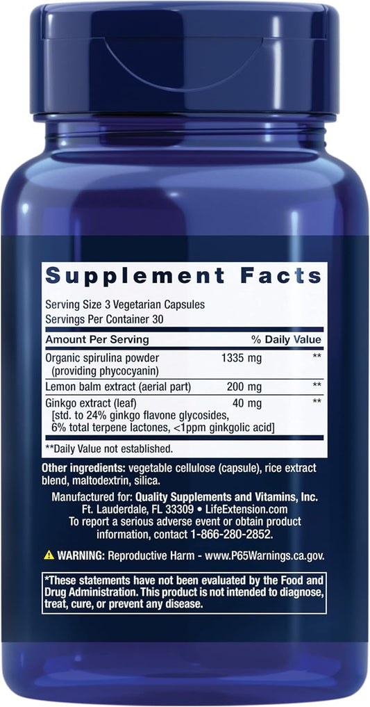 Life Extension X-R Shield Powerful Antioxidant Support - Spirulina, Lemon Balm, Gingko Supports Cellular Integrity, Dna Health & Immune System Health - Non-Gmo, Gluten Free - 90 Vegetarian Capsules
