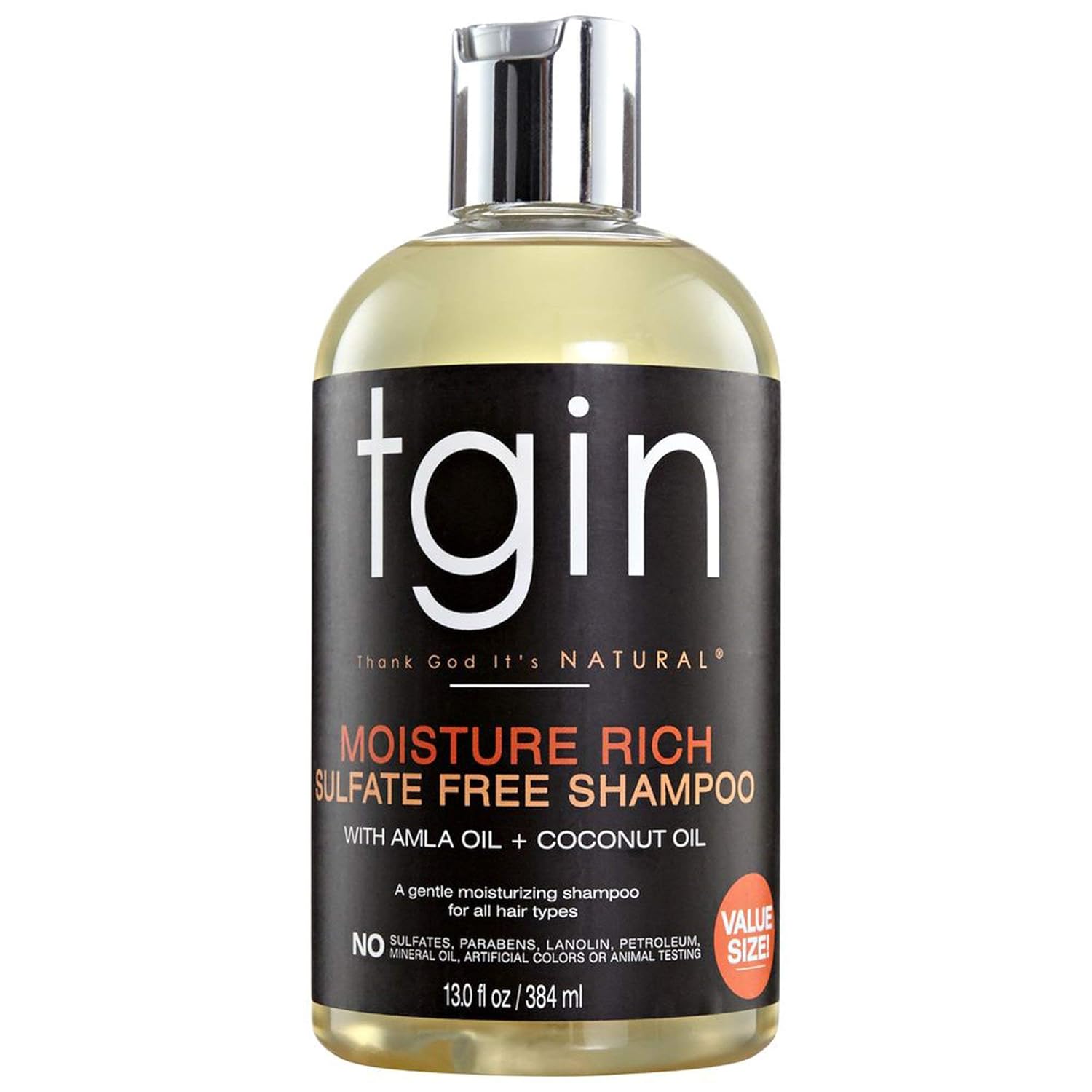 tgin Moisture Rich Sulfate Free Shampoo For Natural Hair - Dry Hair - Curly Hair - 13 Oz : Beauty & Personal Care