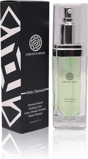 Forever Flawless Exfoliating Facial Toner With White Diamond Powder And Aloe Vera Ff16, Enhance Skin Elasticity And Firmness, Cleanse And Close Pores (2.03 Fl Oz)