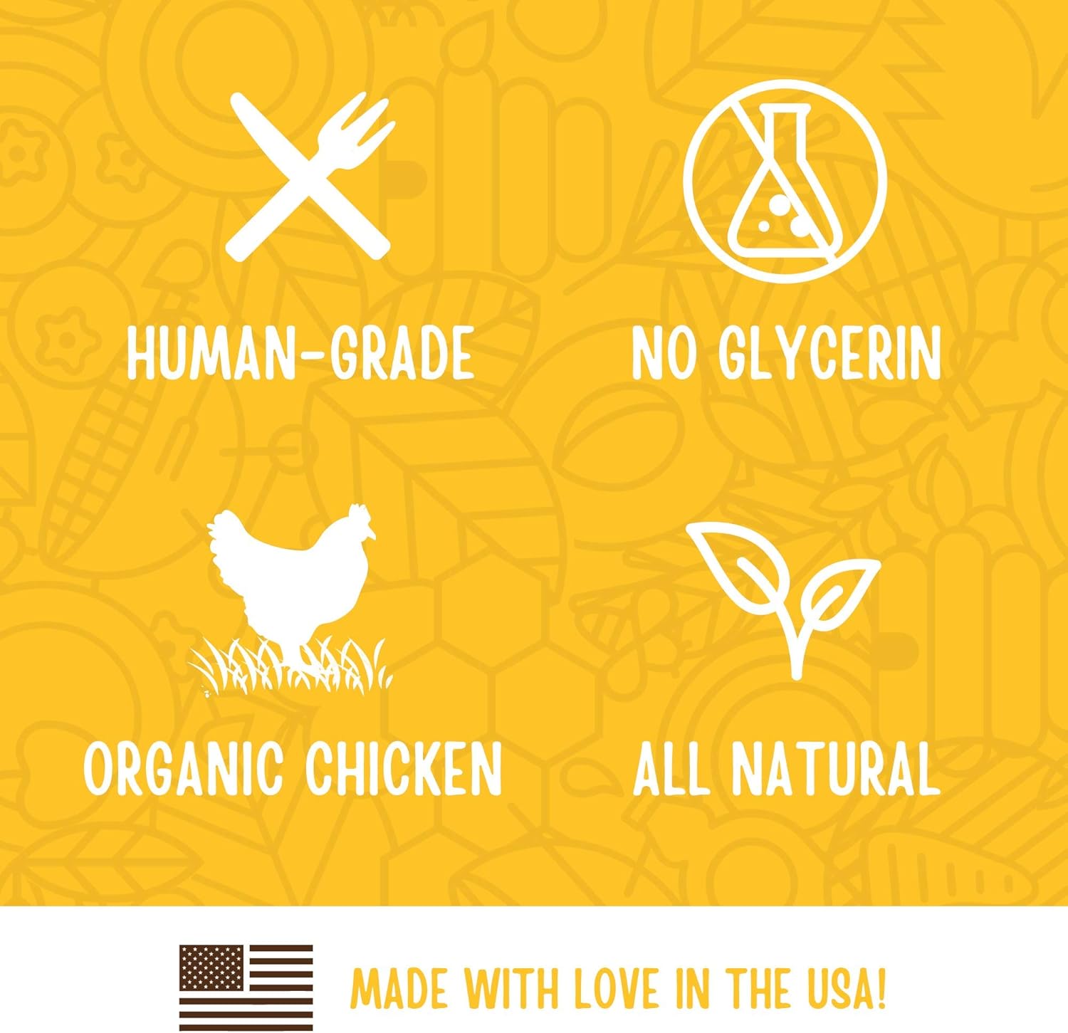 Full Moon USDA Organic Chicken Training Treats Healthy All Natural Dog Treats Human Grade 175 Treats 6 Ounce (Pack of 1) : Pet Supplies