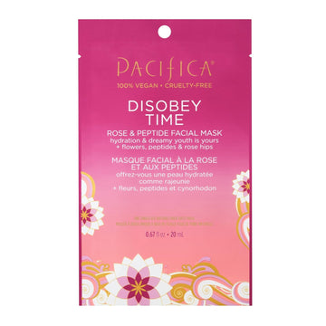 Pacifica Disobey Time Facial Mask - Rose and Peptide 1 Pc