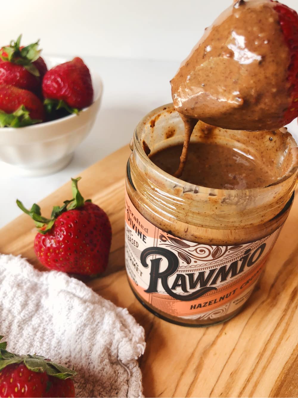 Rawmio Organic Hazelnut Crunch Spread, 6 Oz. Jar, 6 Serving Per Jar - Raw, Organic, Vegan, Gluten-Free : Grocery & Gourmet Food