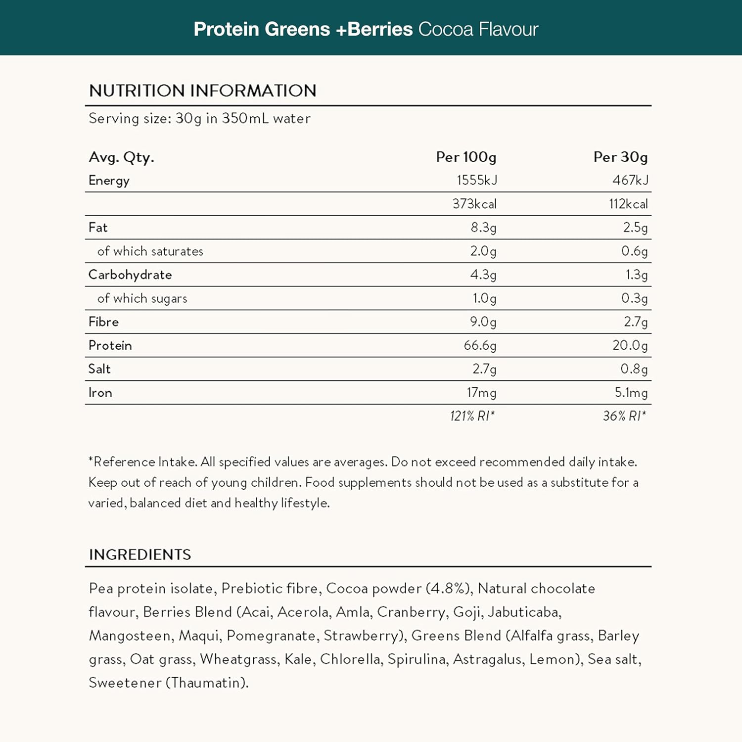 Nuzest - Protein Greens + Berries – Superfood Powder – Plant Protein Blend - Vanilla Caramel, 300g (10 Servings) : Amazon.co.uk: Health & Personal Care