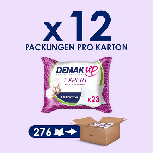 Demak'Up Expert Waterproof Make-Up Wipes, 23 Wipes