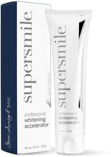 Supersmile Professional Whitening Accelerator - Powerful Whitening without Sensitivity - Safe and Effective on Dental Restorations (3.6 Oz)