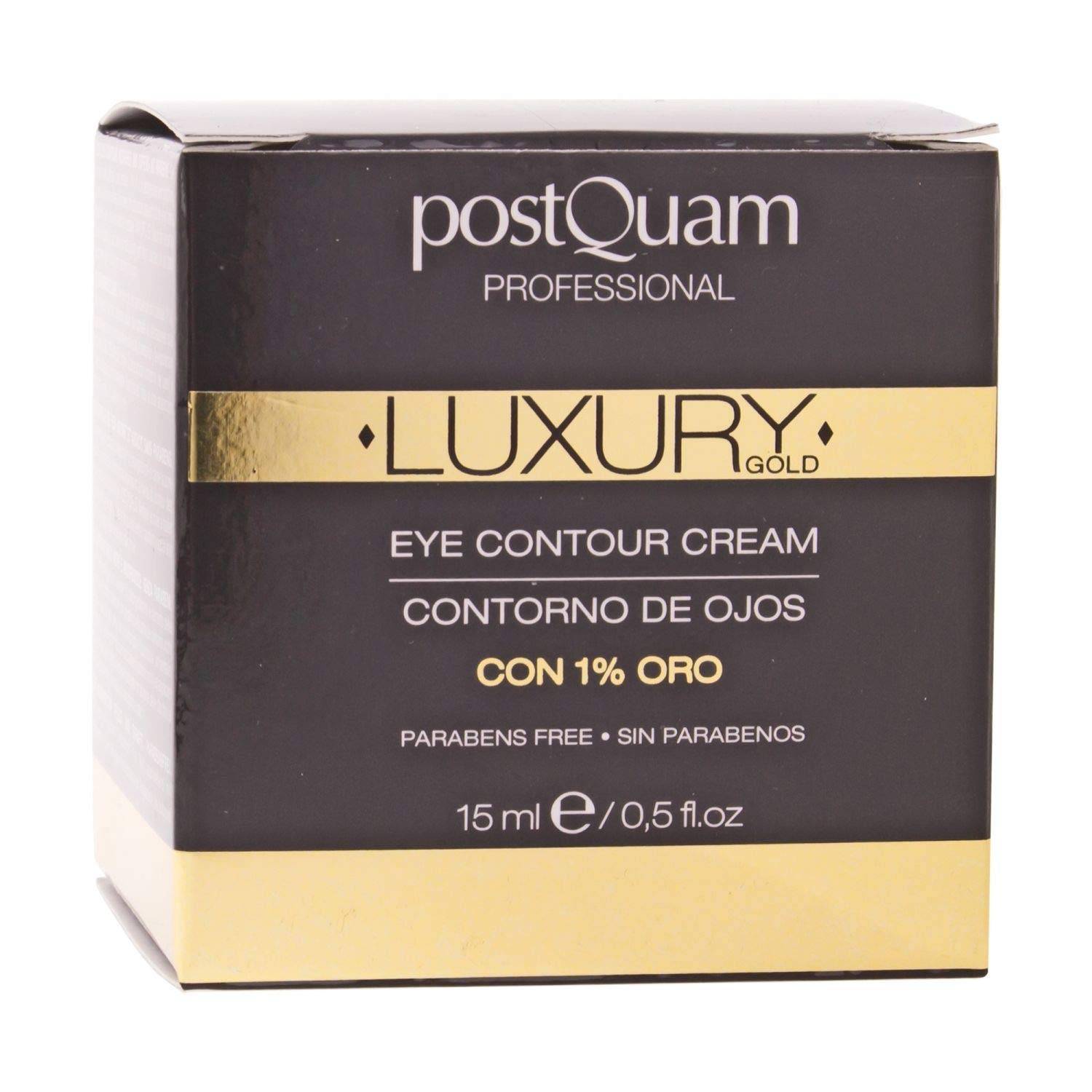 Postquam Professional Luxury Gold Eye Contour Cream 15Ml - Hyaluronic Acid - Helps Minimize Wrinkles & Expression Lines - Soothe The Eye Area : Beauty & Personal Care