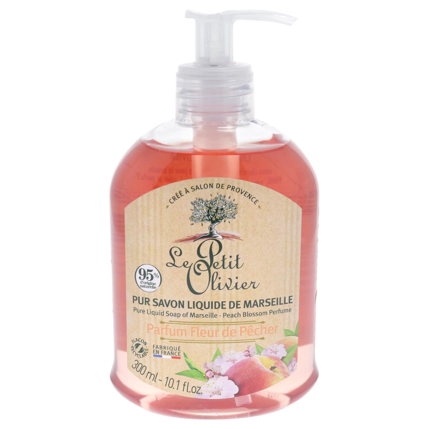 Le Petit Olivier Pure Marseille Liquid Soap - Peach Blossom Perfume For Women - 10.1 Oz Soap : Beauty & Personal Care