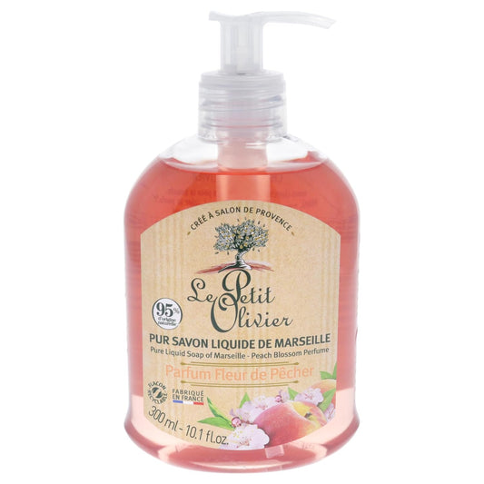 Le Petit Olivier Pure Marseille Liquid Soap - Peach Blossom Perfume For Women - 10.1 Oz Soap : Beauty & Personal Care