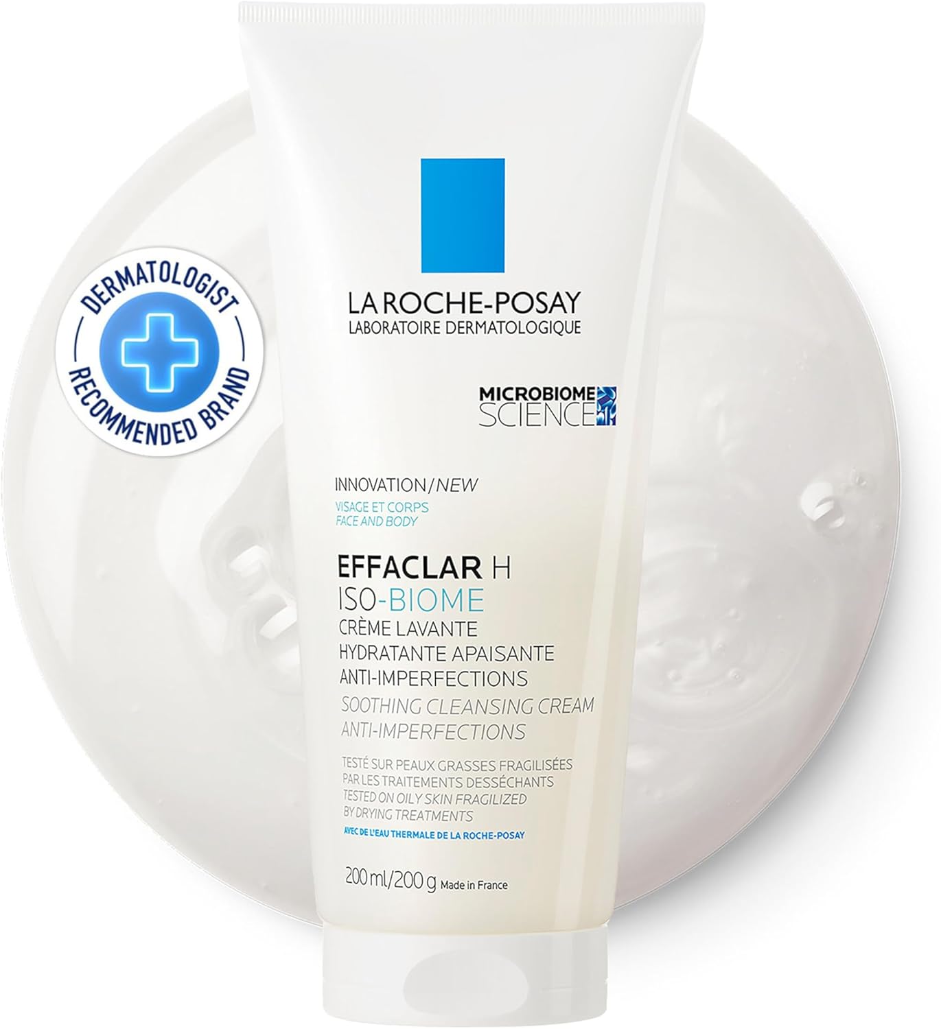 La Roche-Posay Effaclar H Iso-Biome Soothing Cleansing Cream 200Ml