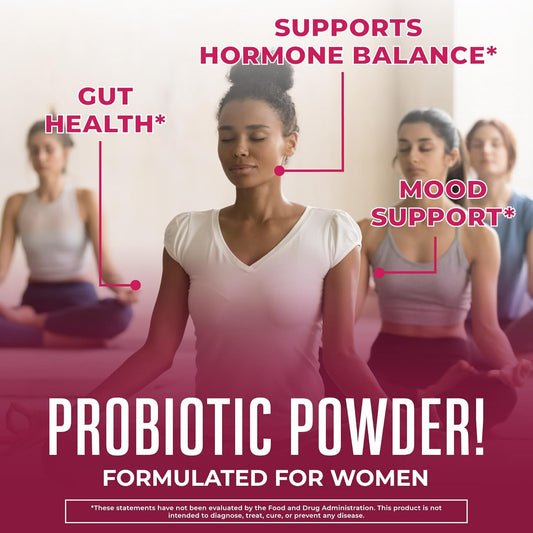Maryruth Organics 3-In-1 Probiotics For Women, Clinically Tested, Vaginal Probiotics For Digestive Health & Hormonal Support, Womens Probiotic Powder, Gut Health, 50 Billion Cfu, Allergen Free, 0.5 Oz