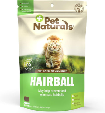 Pet Naturals Hairball For Cats With Omega 3, Chicken Flavor, 160 Chews - Can Help Eliminate Hairballs And Manage Excess Shedding - No Corn Or Wheat