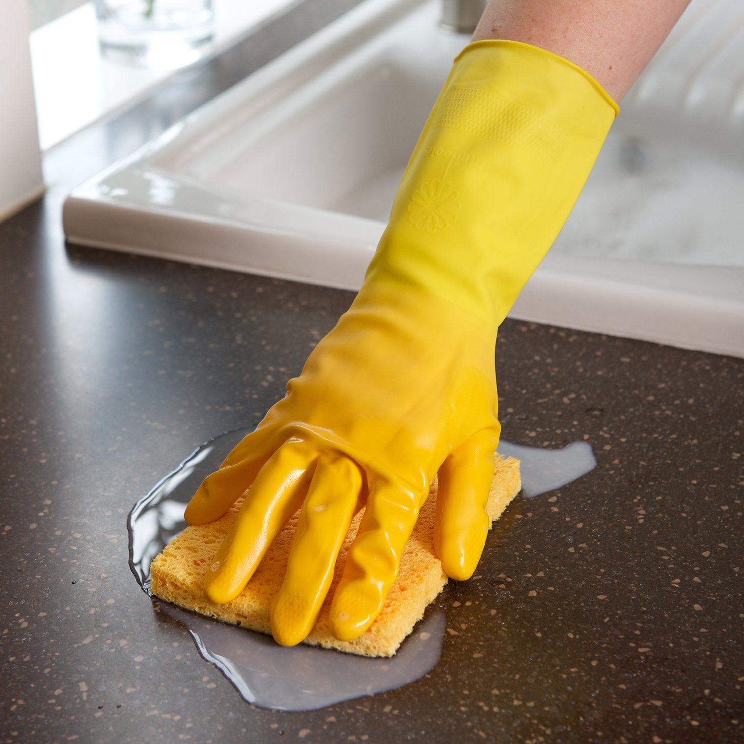 Marigold Unisex Marigold Rubber Gloves Kitchen- Yellow, Pack Of 1
