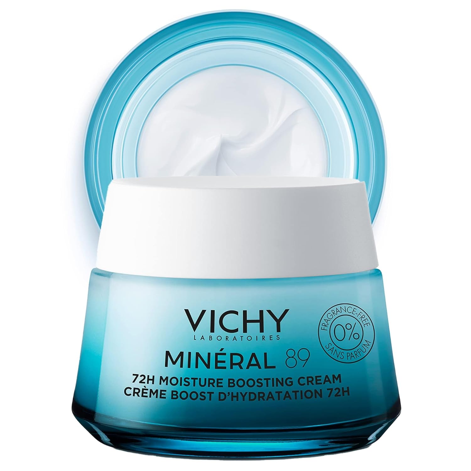 Vichy Mineral 89 Cream, 72H Moisture Boosting Cream | Hydrating Face Moisturizer With Hyaluronic Acid & Niacinamide | Daily Face Cream | Available In 2 Formulas | Suitable For All Skin Types