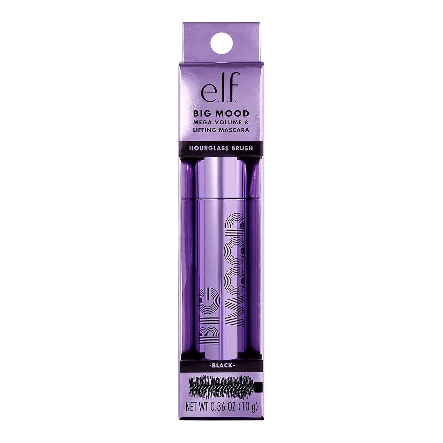 e.l.f. Big Mood Mascara, Bold Volume & Instant Lift, Creates Long-Lasting Voluminous Lashes, Infused with Jojoba Wax, Black, 0.30 fl Oz (9 mL) : Beauty & Personal Care