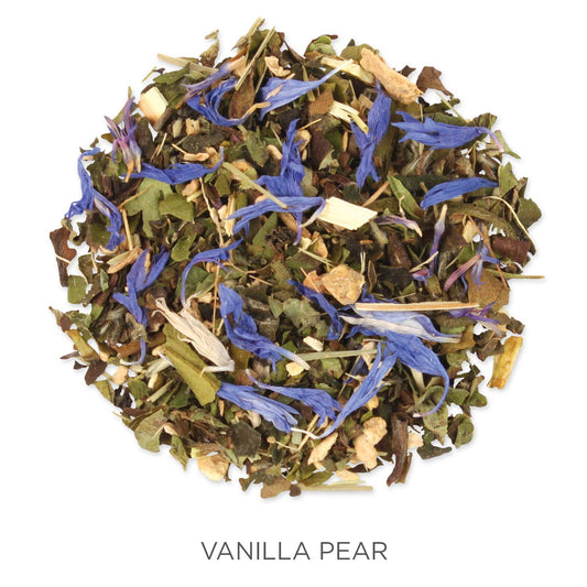 Tea Forte Vanilla Pear Organic White Tea, Loose Tea Canister Makes 35-50 Cups, Lotus Organic White Tea, 2.46 Ounces