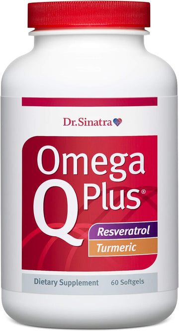 Dr. Sinatra Omega Q Plus Resveratrol and Turmeric - Omega-3 Supplement