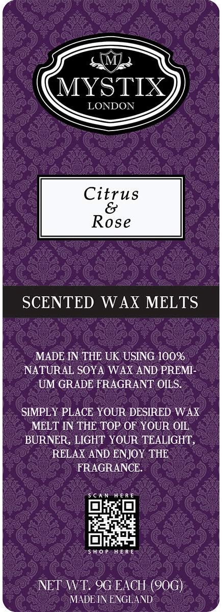 Mystix Citrus & Rose Wax Melt x 5, 90g