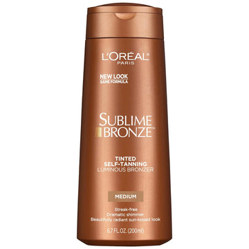 L'Oréal Paris Sublime Bronze Luminous Bronzer Self-Tanning Lotion, 6.7 Oz