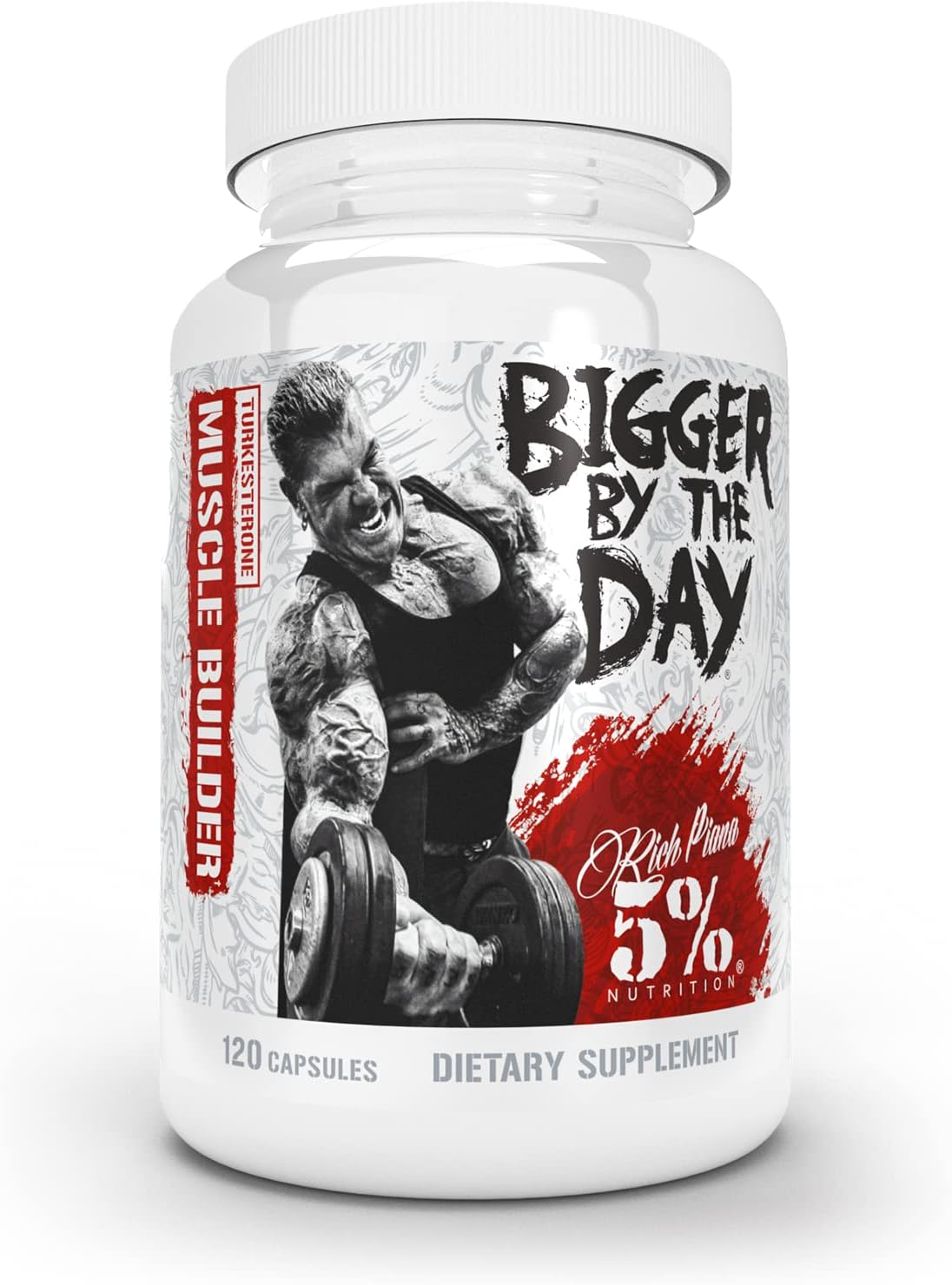 5% Nutrition Rich Piana BiggerByTheDay | Anabolic Muscle Builder, Hard