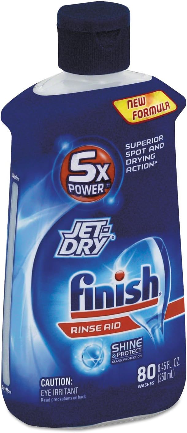 Finish Jet-Dry Rinse Aid, Dishwasher Rinse & Drying Agent, 8.45 oz : Health & Household