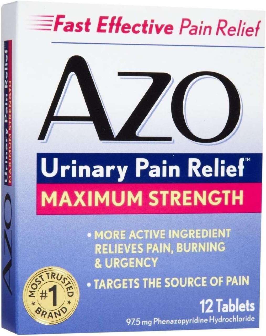 AZO AZO MAX BLISTERED Tablets, 12 TAB : Health & Household