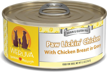 Weruva Classic Dog Food, Paw Lickin’ Chicken With Chicken Breast In Gravy, 5.5Oz Can (Pack Of 24)