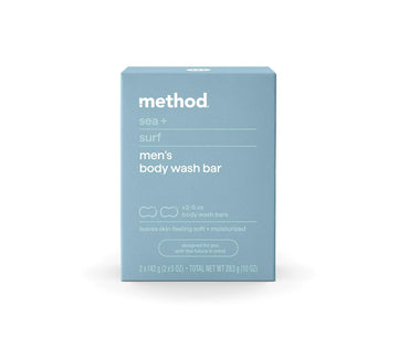 Method Bar Soap, Sea + Surf, Plastic Free, 2 Bars, 5Oz Each