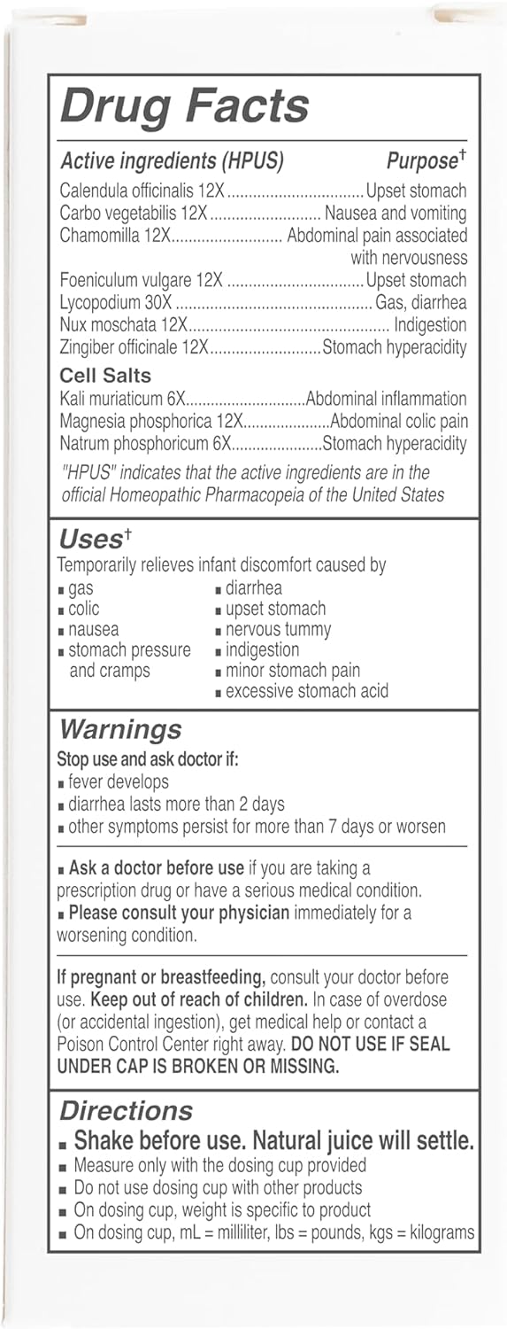 Dr. Talbot's Tummy Ache Relief Liquid Medicine, Naturally Inspired, for Children, Includes Dosage Cup, Apple Juice Flavor, 4 Fl Oz. (Packaging May Vary) : Everything Else