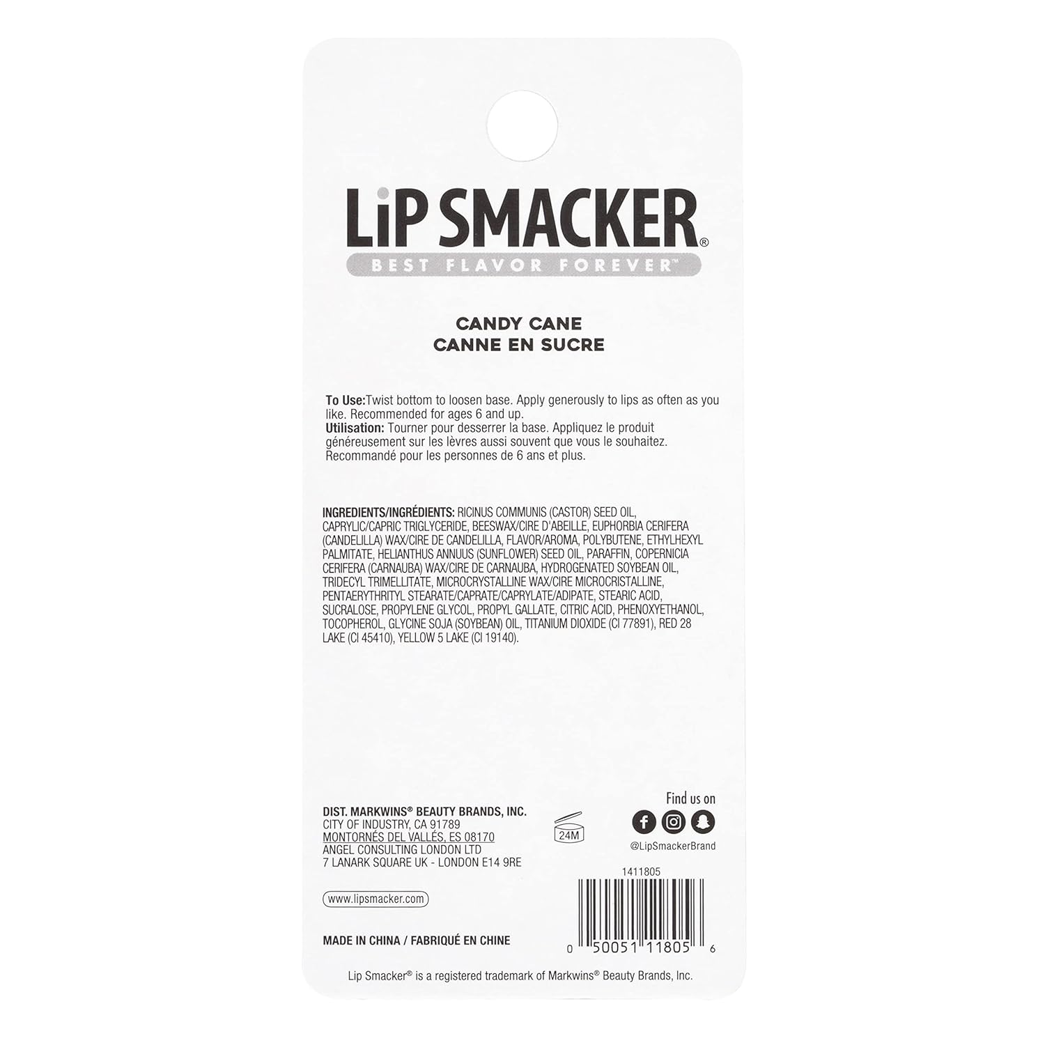 Lip Smacker Holiday Christmas Flavored Lip Balm Frappe Peppermint Stocking Stuffer Gift For Kids : Beauty & Personal Care