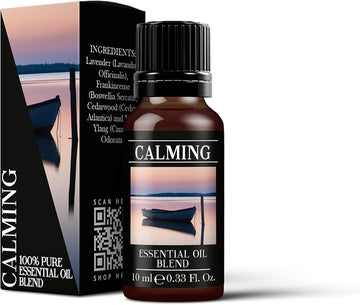 Mystix London | Calming Pure & Natural Essential Oil Blend 10Ml - For Diffusers, Aromatherapy & Massage Blends | Perfect As A Gift | Vegan, Gmo Free