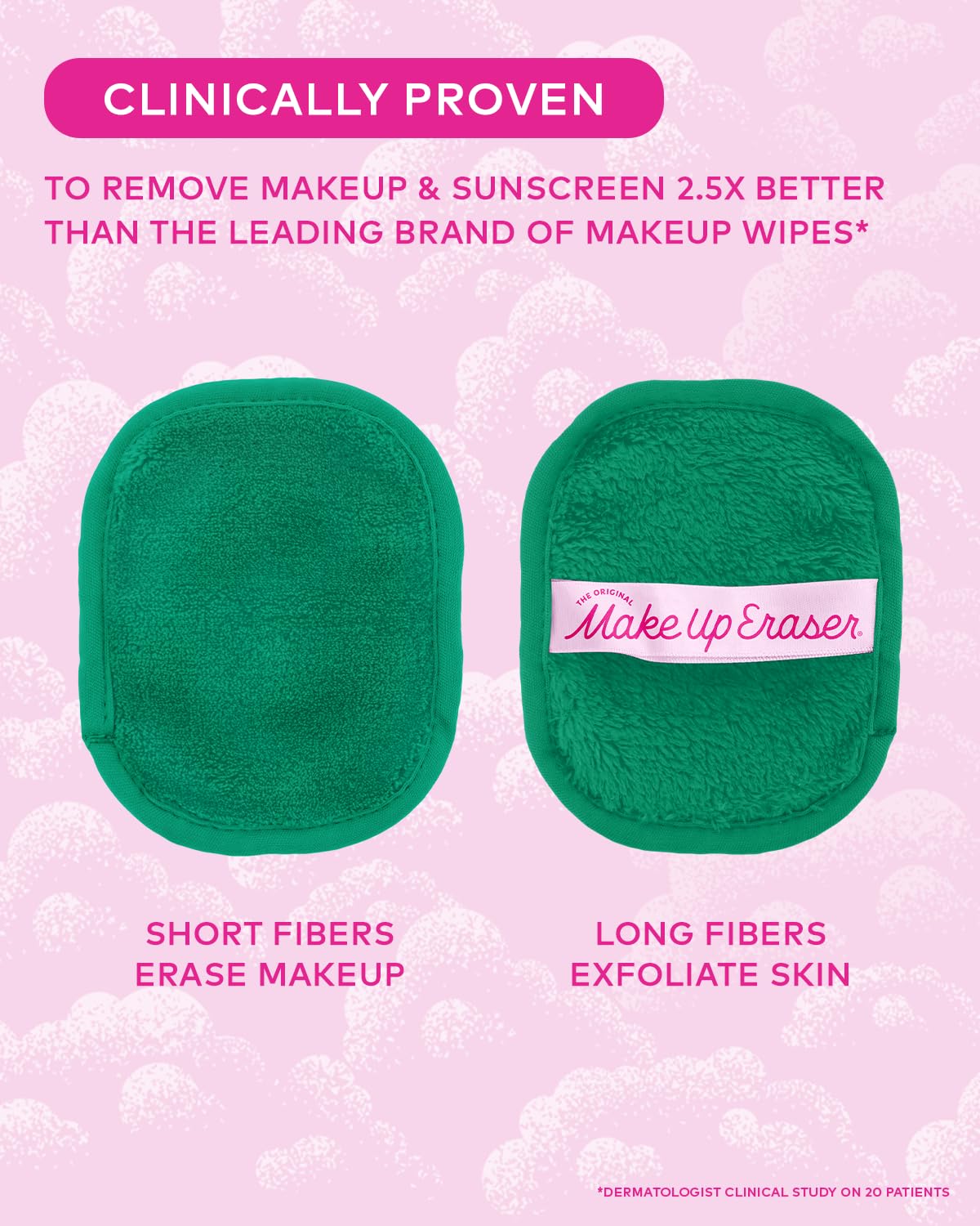 The Original Makeup Eraser, 7-Day Set, Erase All Makeup With Just Water, Including Waterproof Mascara, Eyeliner, Foundation, Lipstick, Sunscreen, And More! Recycled Green, 7 Ct. : Beauty & Personal Care
