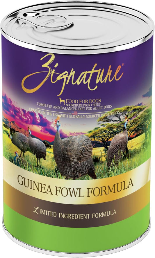 Zignature Guinea Fowl Formula Grain-Free Wet Dog Food 13Oz, Case Of 12