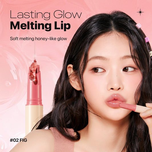 Nature Republic Honey Melting Lip (02 Fig) Soft Lip Stick, Korean Lip, Lip Gloss, Glow Lip, Glossy, Lip Balm, Lip Crayon, Jelly Gloss, Lip Pen, Tint, Valentines Day Gifts, Korean Make Up