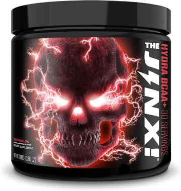 JNX SPORTS The Jinx! Hydra BCAA+ Post Workout Recovery Drink - Hydration with Electrolytes for Men & Women - 30 Serving, Watermelon