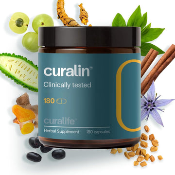 Curalin - Scientifically Craffted, Effective, And 100% Natural Supplement - 180 Capsules - 30 Day Supply - (New Packaging)