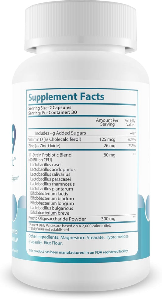 Pro Purdent9 Dental Probiotic - Our Best Dental Probiotics For Teeth And Gums - Mouth Probiotics - Boost Oral Health - Sinus Probiotics Teeth Probiotic Teeth Vitamins Supplements Pro Purdentix Probio