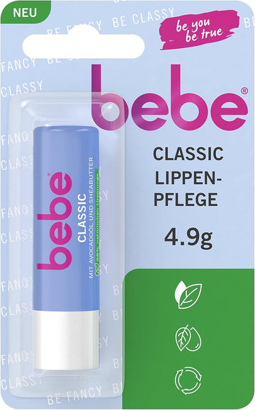 bebe Classic Lip Balm with Avocado Oil (12 x 4.9 g)