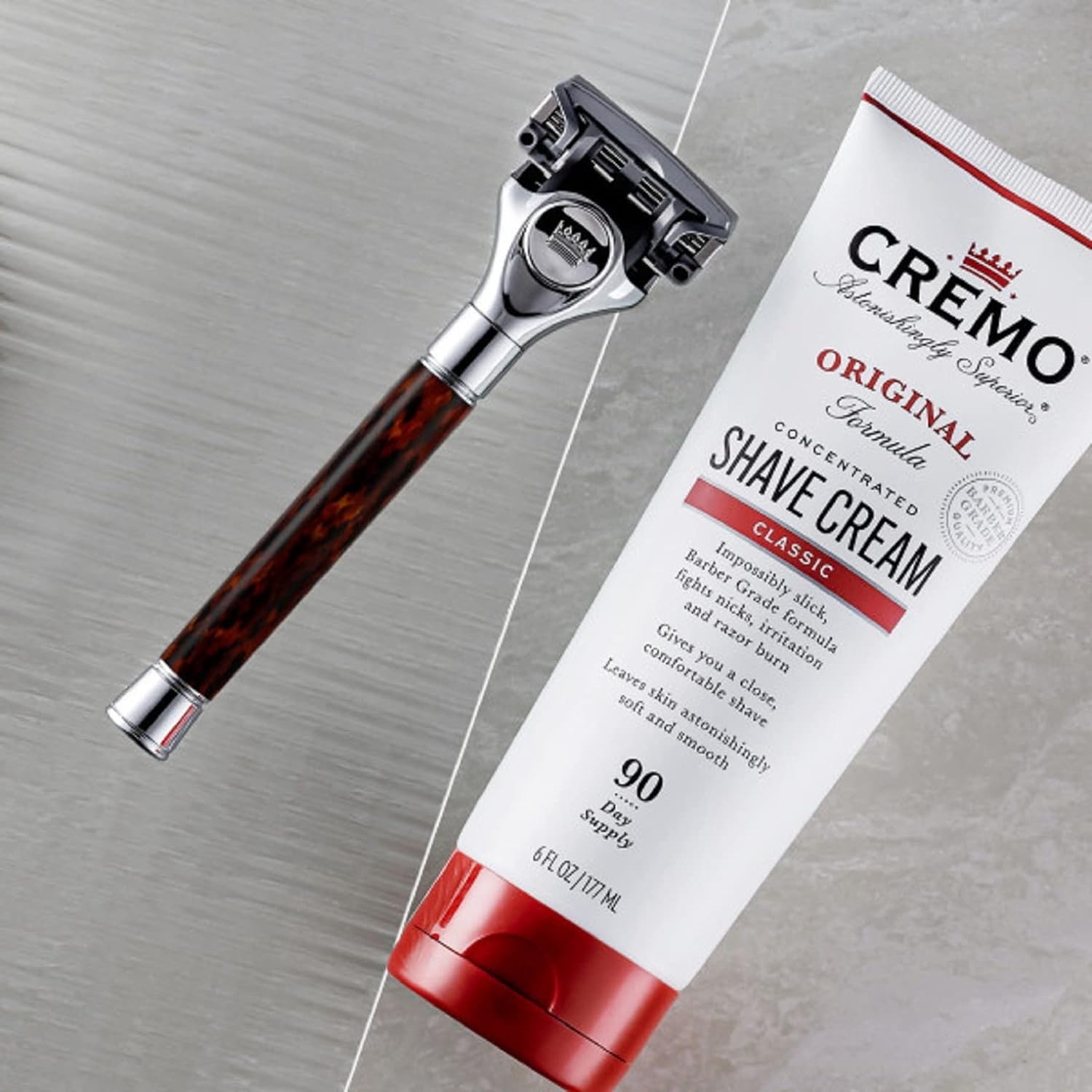 Cremo Astonishingly Superior Tortoise Shell (Horn) Razor Kit : Beauty & Personal Care