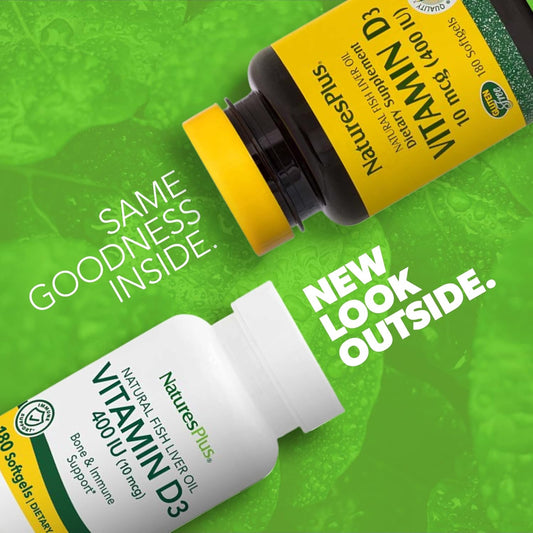 Nature'S Plus Vitamin D - 400 Iu - 180 Softgels