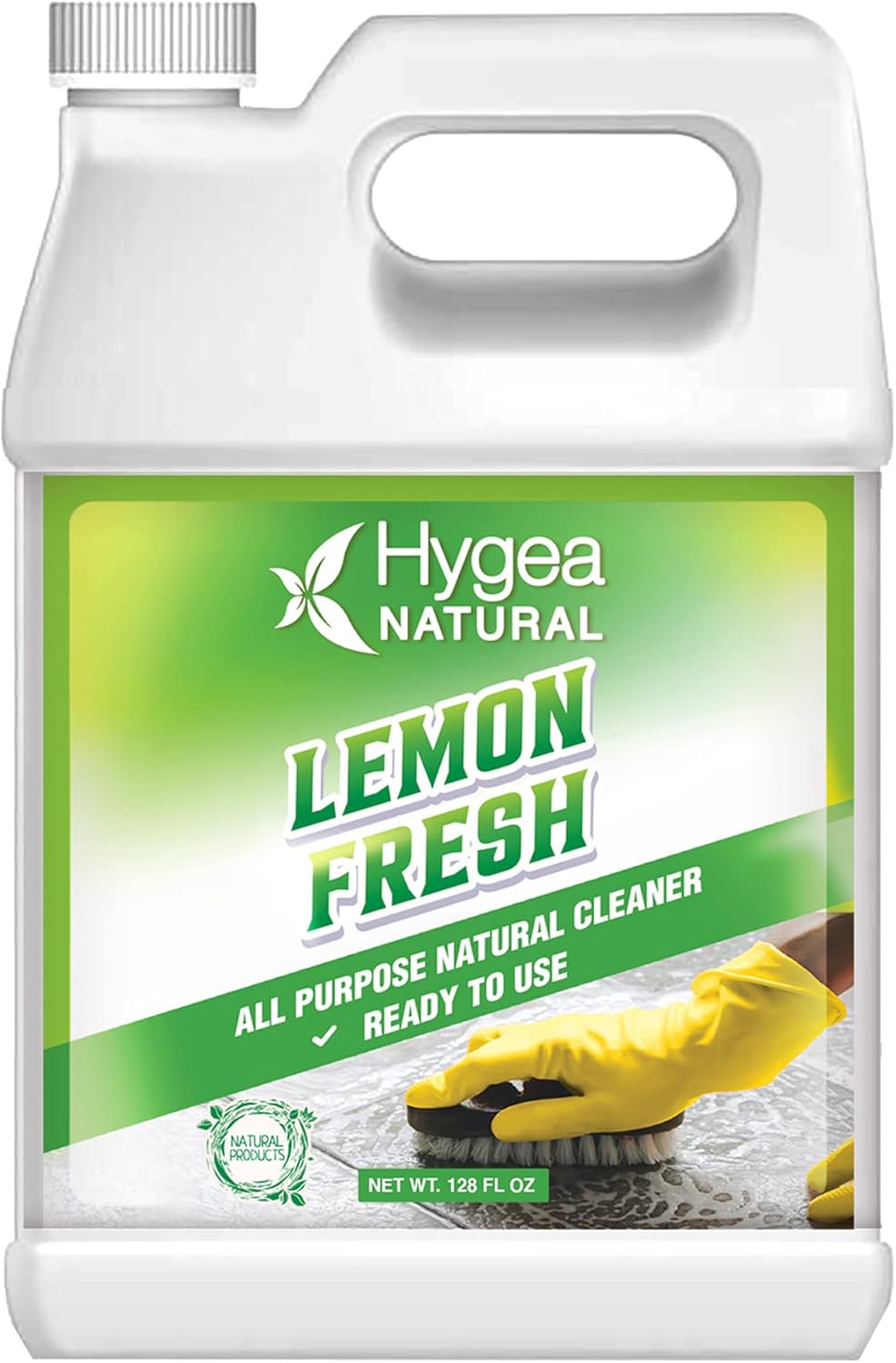 Lemon Fresh All Purpose Cleaner- Multi-Surface Cleaner-Non Toxic Floor Cleaner- Remove Soil, Dirt And Grease- Wet Gloss Finish- Biodegradable, Ammonia Free (Ready To Use Gallon)