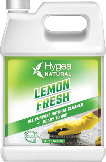 Lemon Fresh All Purpose Cleaner- Multi-Surface Cleaner-Non Toxic Floor Cleaner- Remove Soil, Dirt And Grease- Wet Gloss Finish- Biodegradable, Ammonia Free (Ready To Use Gallon)
