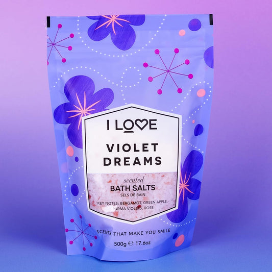 I Love Signature Vanilla Milk Scented Bath Salts, With 99% Naturally Derived Ingredients, Lightly Fragranced Leaving Skin Feeling Silky & Smooth, Vegan-Friendly - 500G