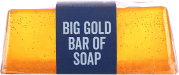 The Bluebeards Revenge Cuban Gold Mens Soap Bar, Mens Moisturising Soap Bar For Sensitive Skin, Musk, Amber And Patchouli Scent 175G