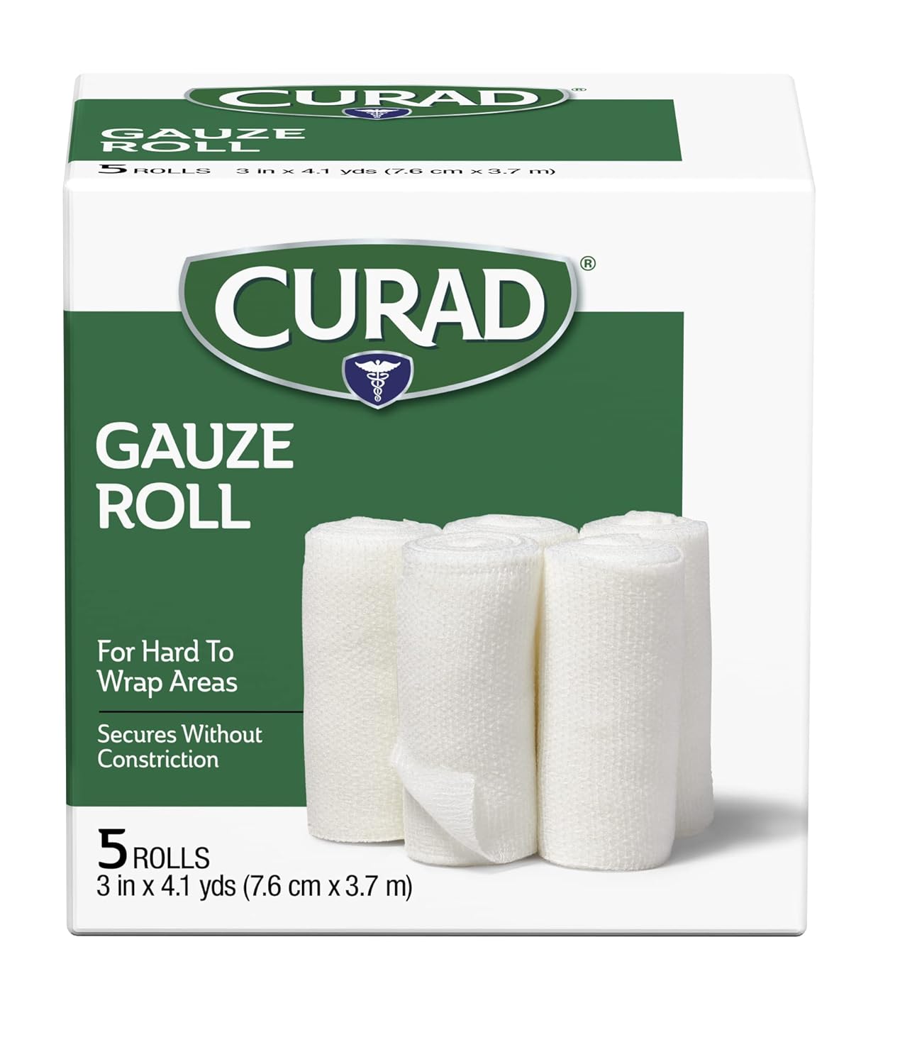 Curad Stretch Rolled Gauze 3" X 4.1 Yds., Pack Of 24